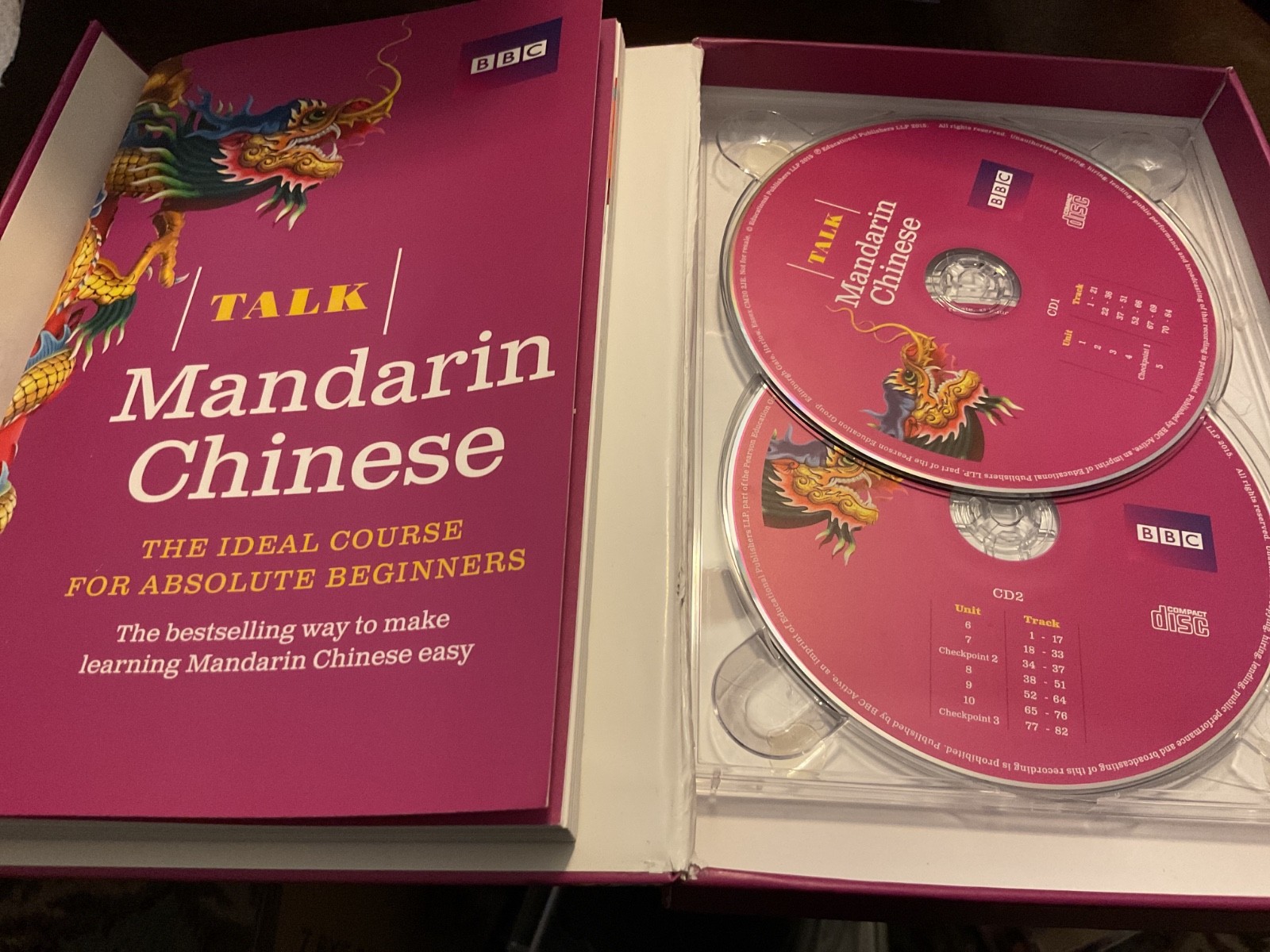 BBC A Talk Mandarin Chinese Course Book 2 CD’s Basic Course Beginners Learn. Ppd