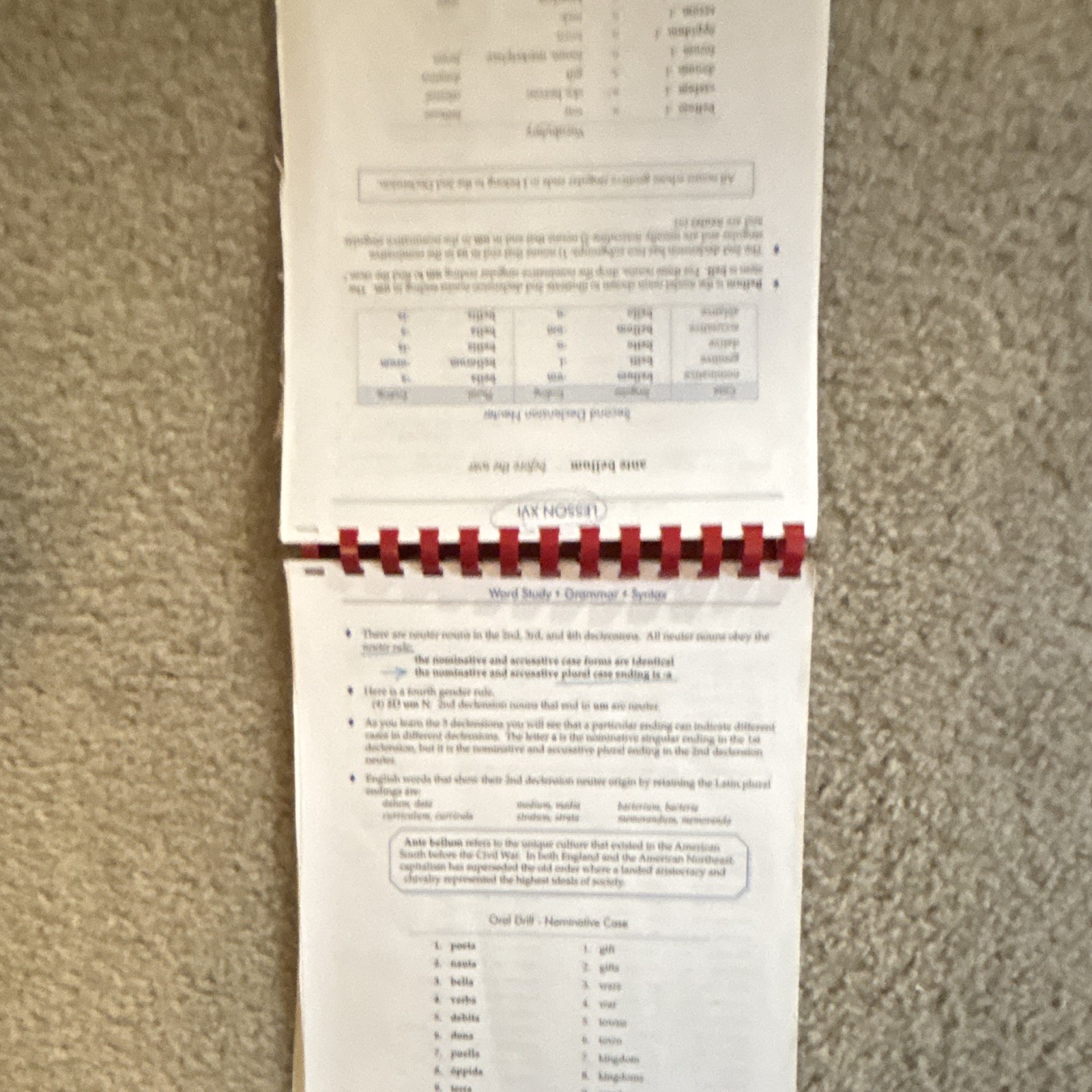 First Form Latin DVD , Student Text, Teachers Manual, and tests