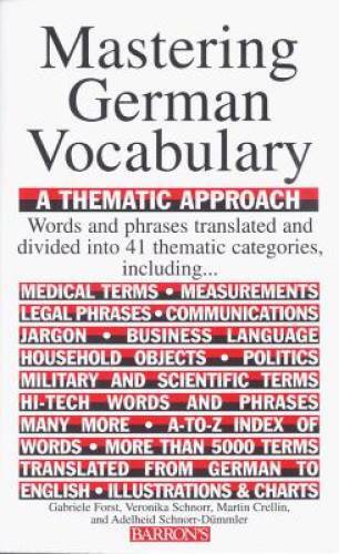 Mastering German Vocabulary: A Thematic Approach (Mastering Vocabulary) – GOOD