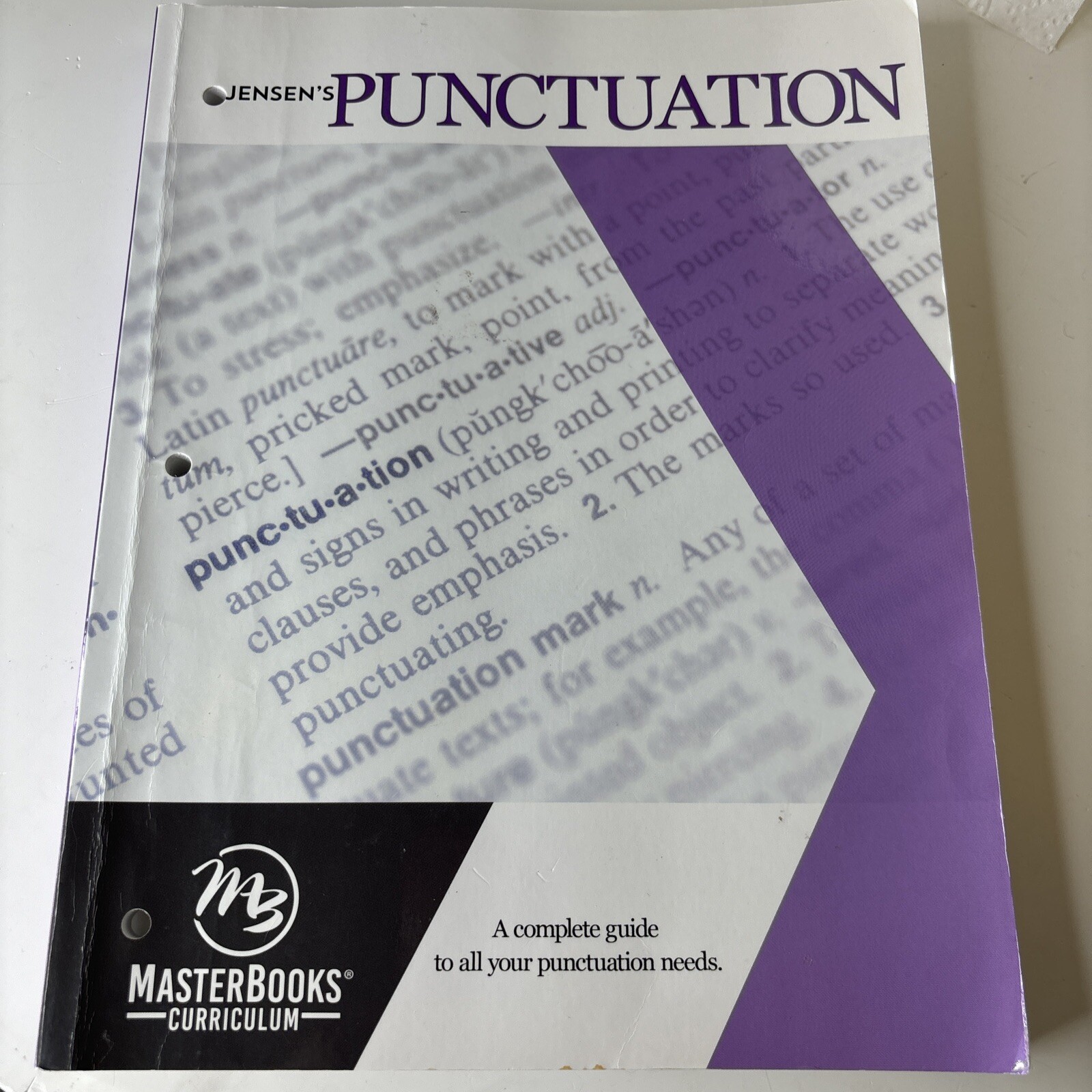 Jensen’s Punctuation Study Guide Master Books Curriculum 2016 Pre-Owned.