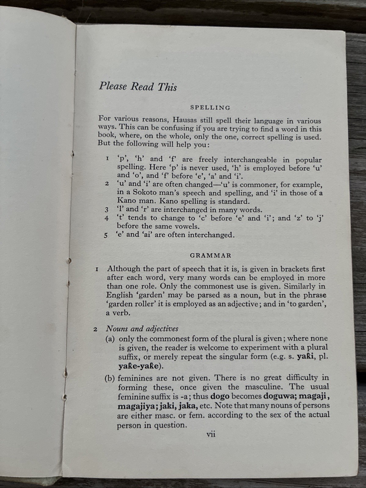 Hausa-English Pocket Dictionary 1959 First Edition RARE