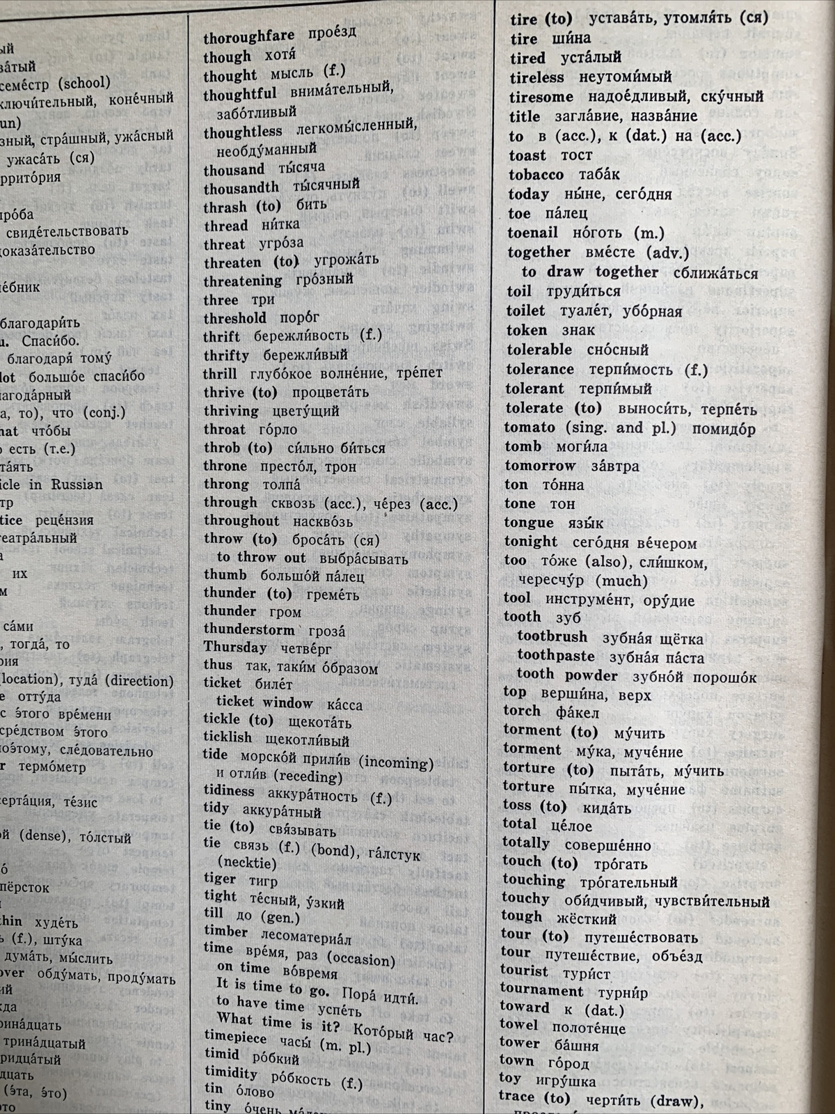Common Usage Dictionary Russian-English English-Russian