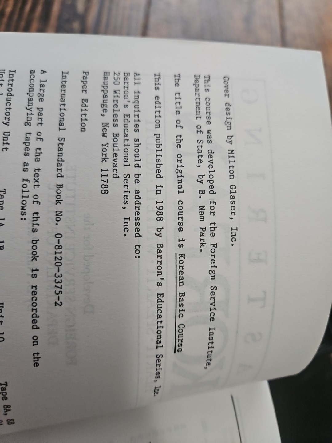 Barron’s Mastering Korean 12-Cassette Course with Book!