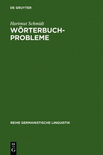 Hartmut Schmidt Wörterbuchprobleme (Hardback)