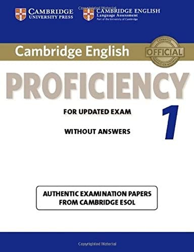 Cambridge English Proficiency 1 for Up… by Cambridge ESOL Paperback / softback
