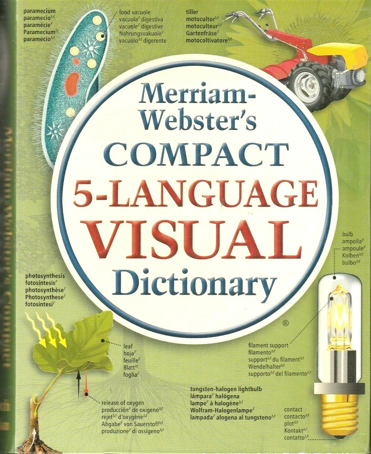 MERRIAM-WEBSTER’S COMPACT 5-LANGUAGE VISUAL DICTIONARY (2010 Paperback) (E)