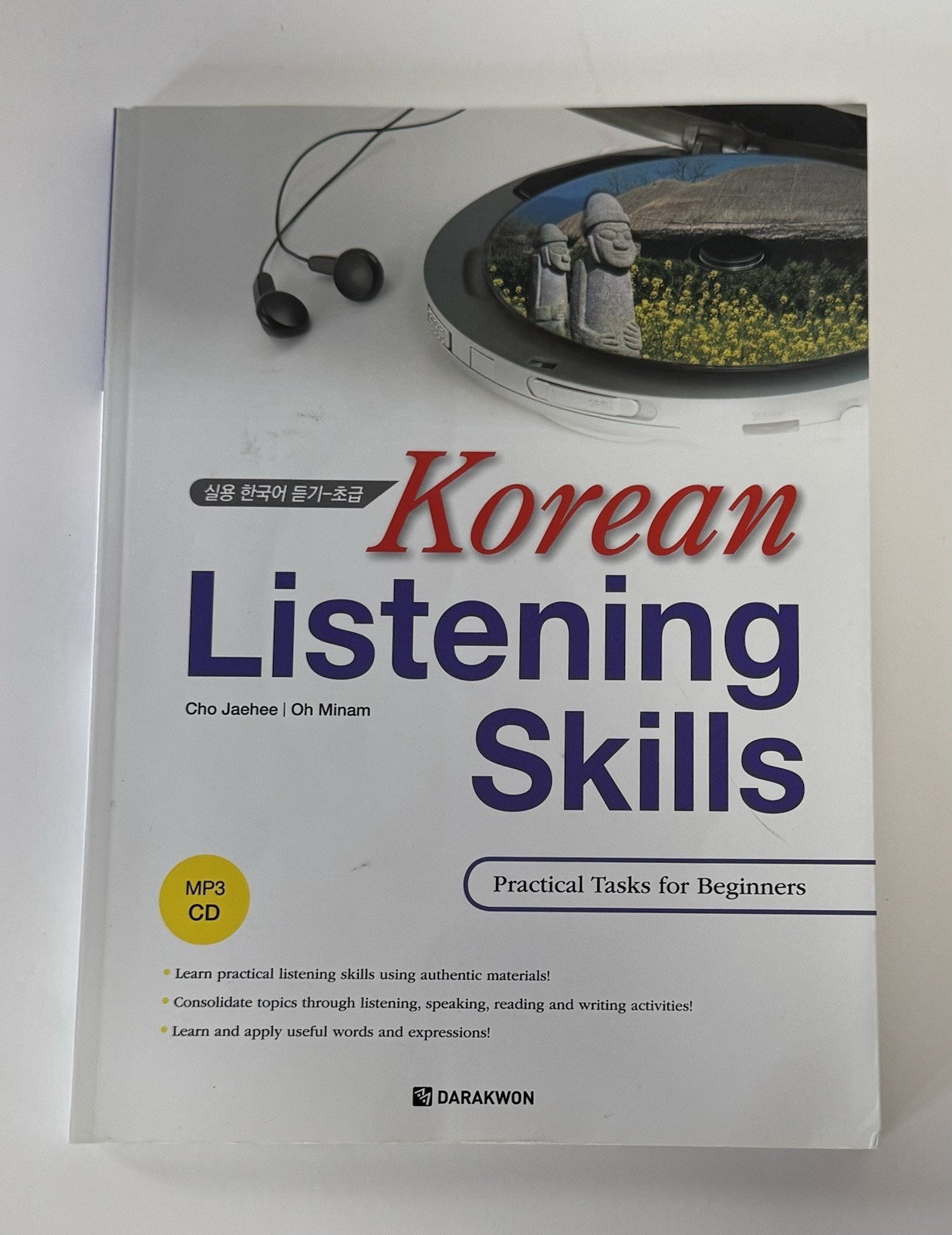 Korean Listening Skills Beginner Workbook MP3 CD Darakwon Learn Korean