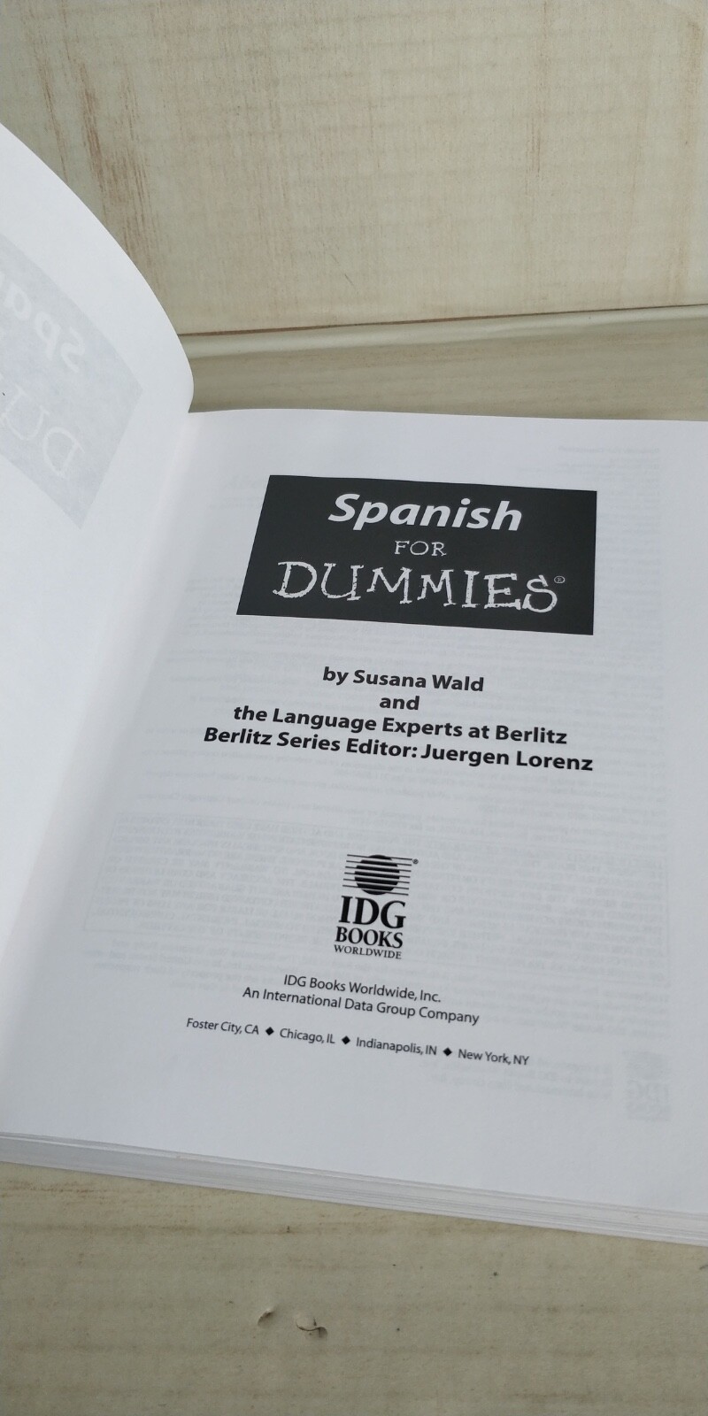 Spanish For Dummies – Paperback By Susana Wald – B53