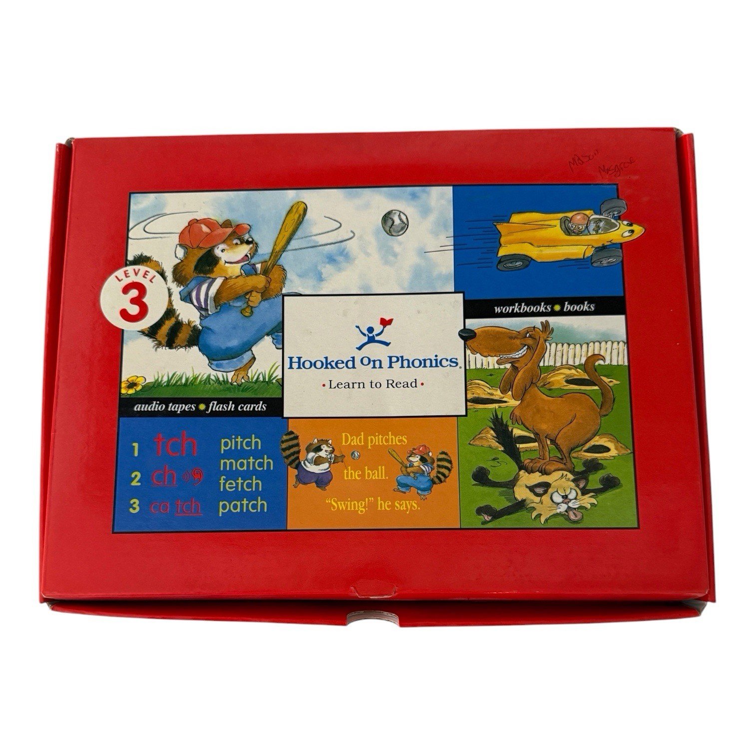 Vintage Hooked On Phonics Learn To Read Level 3 Box Set Cassette Tapes Books