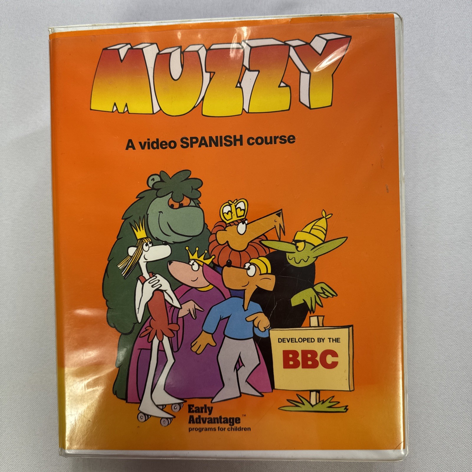 Muzzy – A video Spanish course VHS And Book, No Cassette.