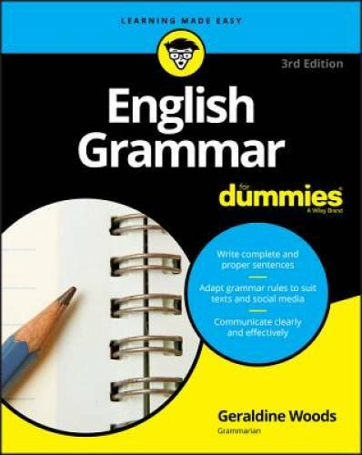 English Grammar For Dummies (For Dummies (Language & Literature)) – GOOD