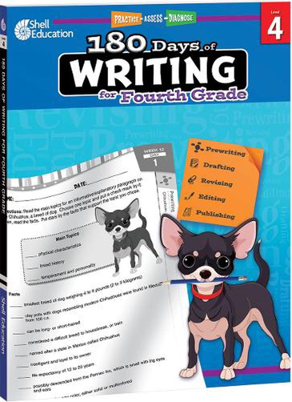 180 Days: Writing for Fourth Grade: Practice, Assess, Diagnose by Kristin Kemp (