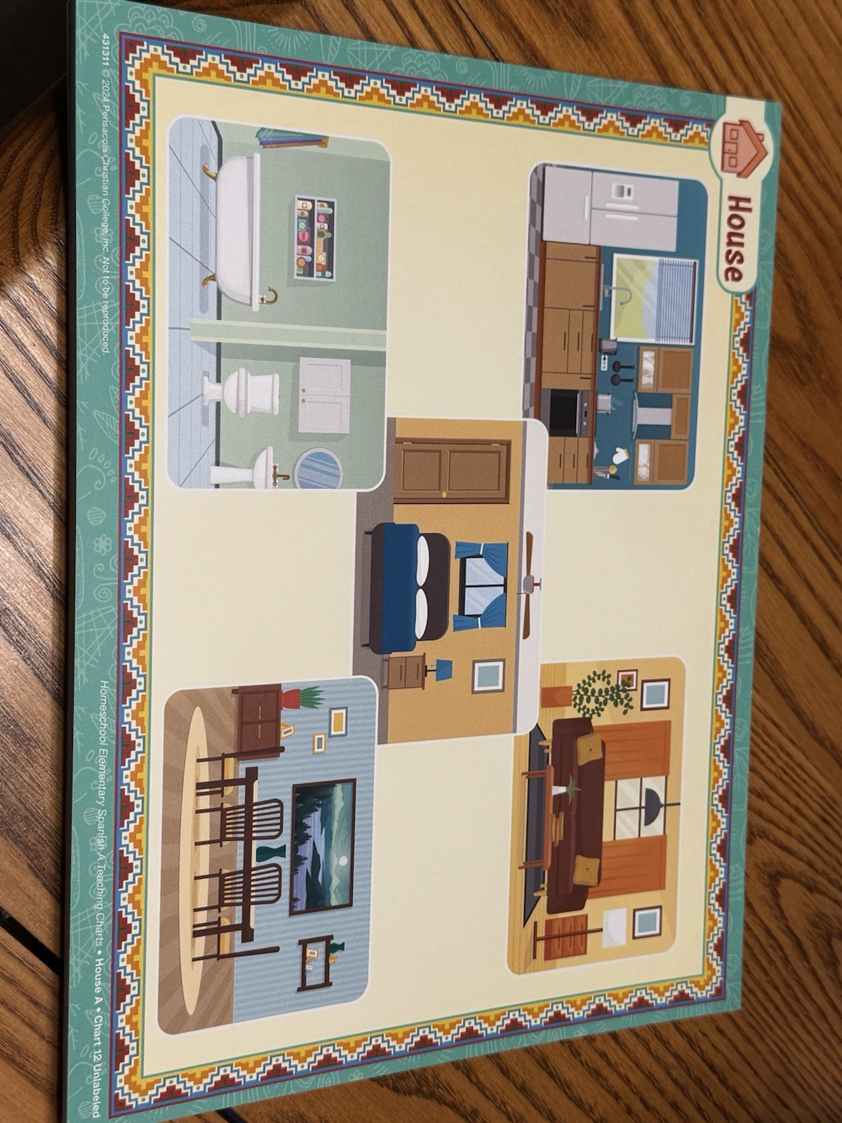 Abeka Homeschool Elementary Spanish A Teaching Charts Visuals NEW