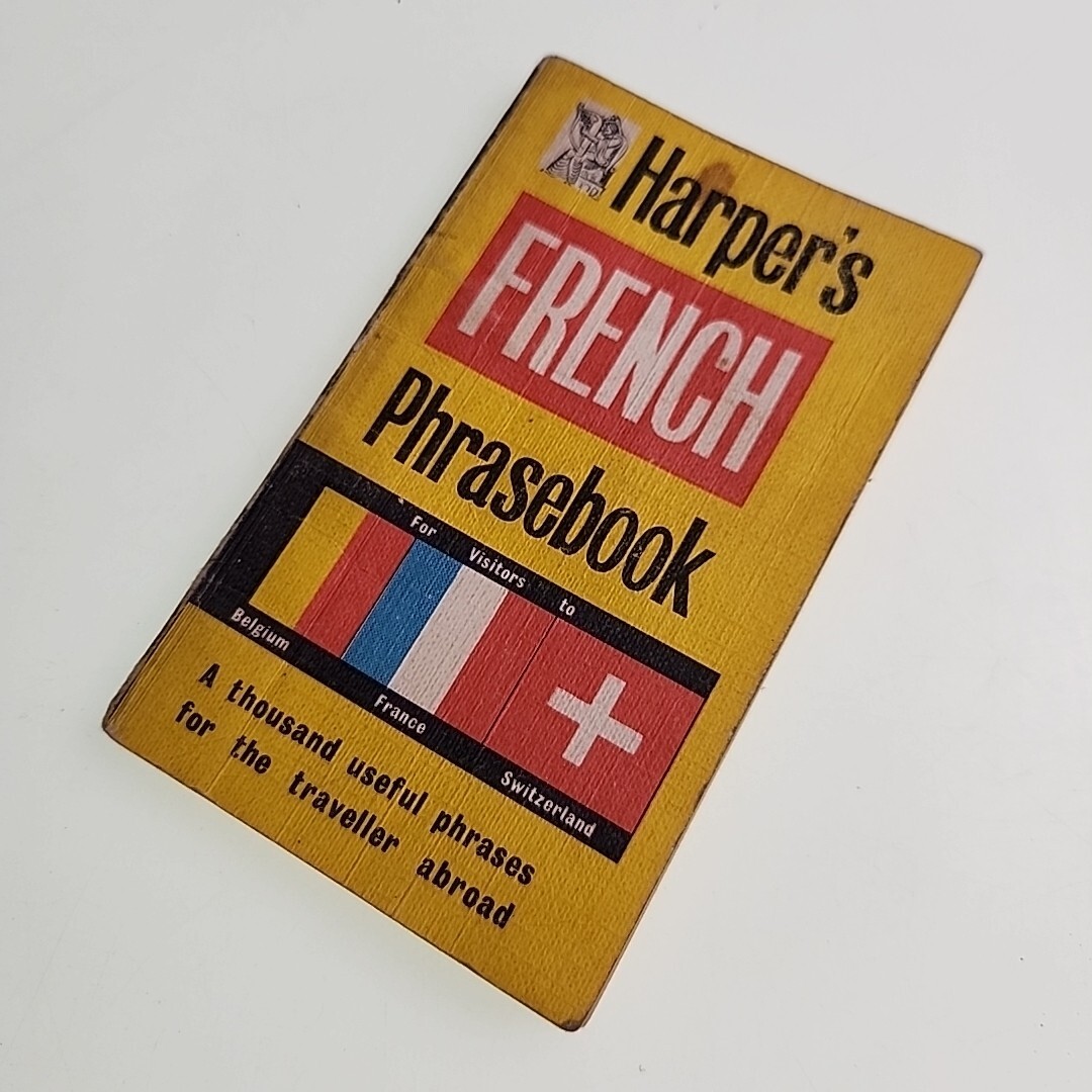 Harpers French Phrasebook 1979 Paperback Book