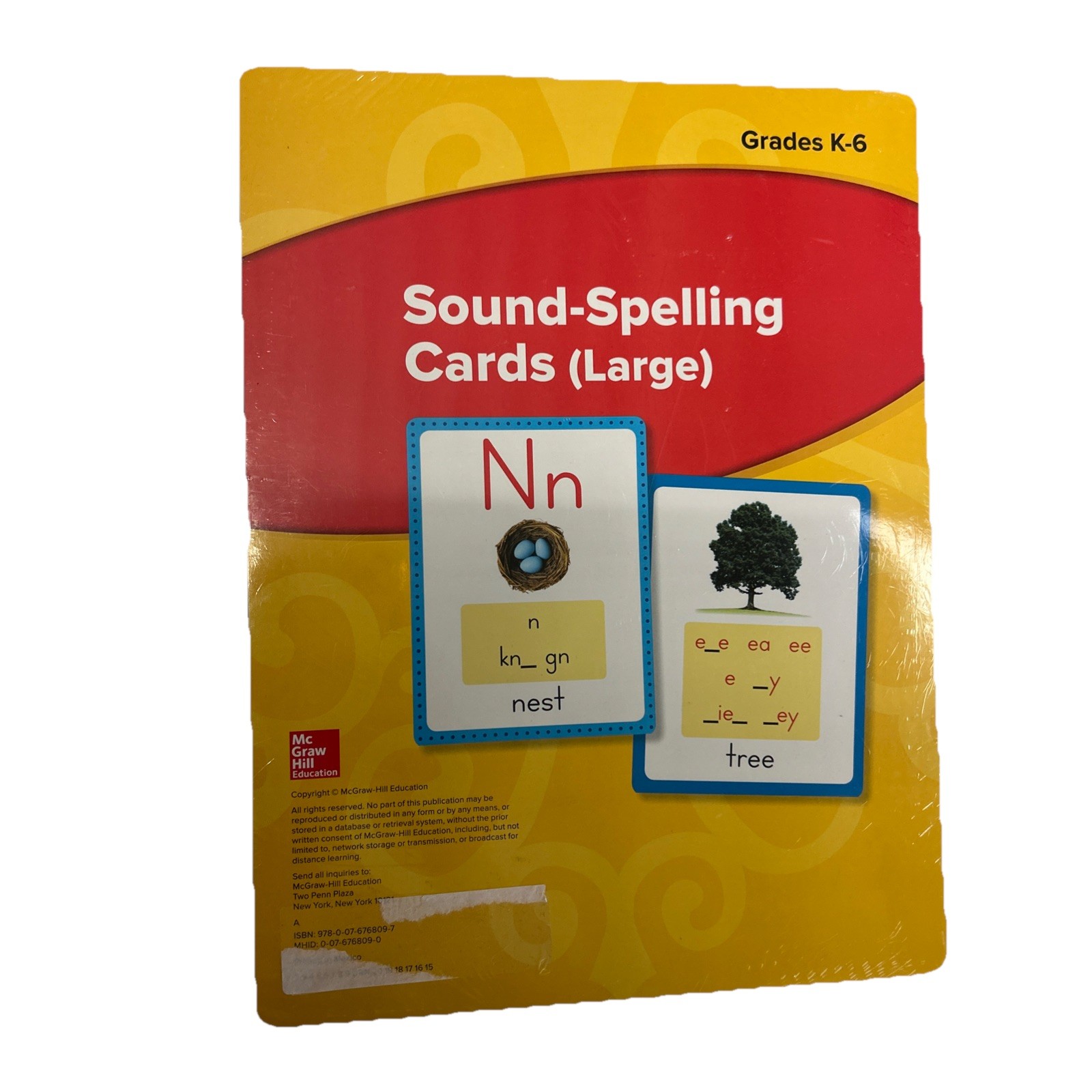 McGraw Hill Wonders Sound – Spelling Cards (Large) Grades K-6 Elementary Reading
