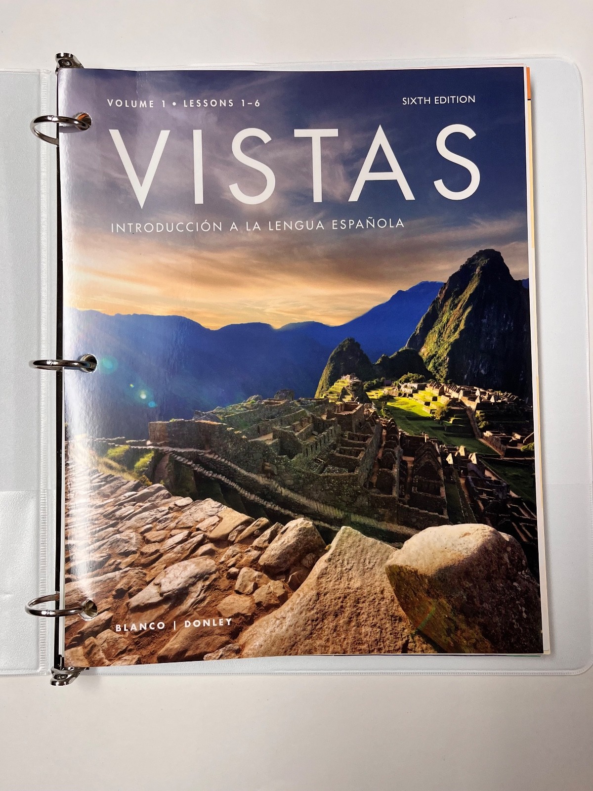 Vistas Introduccion a La Lengua Espanola (6th Edition) Loose Leaf In Binder