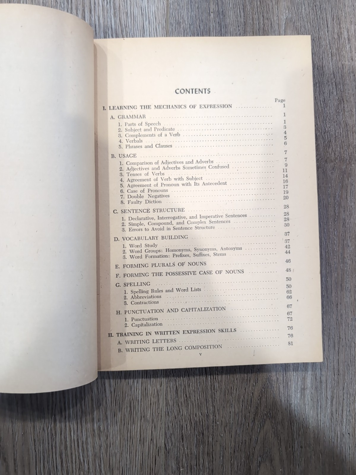 Reviewing English Amsco School Publication 1958 Paperback Book