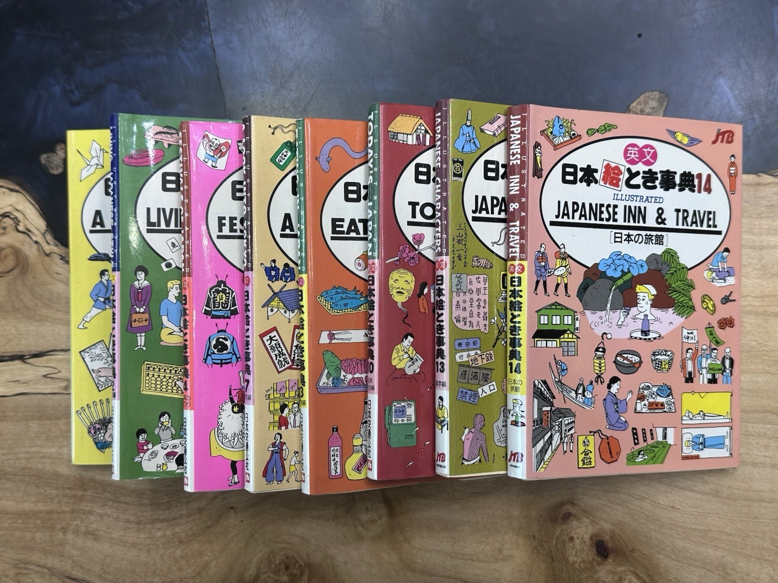 Lot of 8 Japan In Your Pocket books Illustrated Reference Study Learning Guides