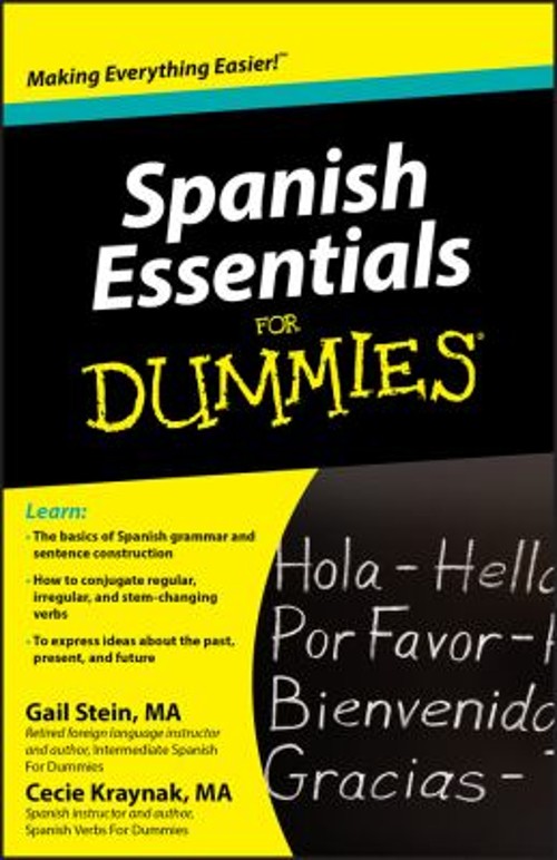 Spanish Essentials for Dummies Paperback Cecie, Stein, Gail Krayn