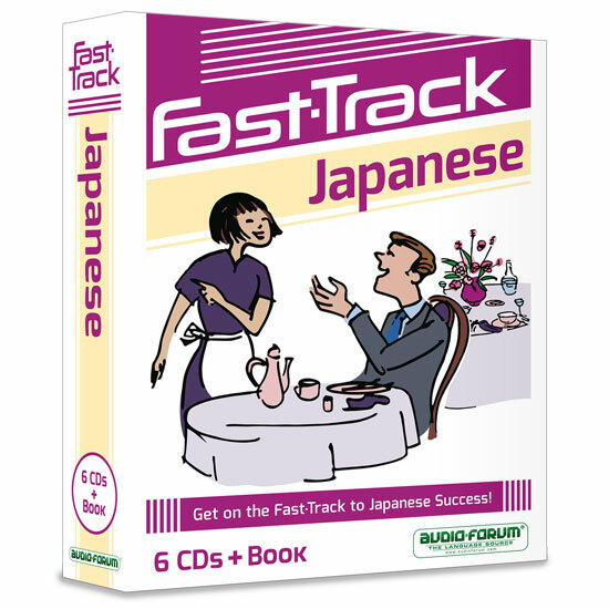 Fast-Track Japanese (6 CDs/Book) by Audio Forum – *NEW in BOX*