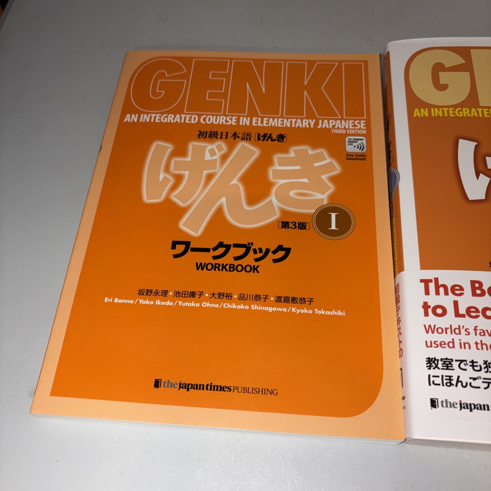 Genki I 3rd Edition Textbook Workbook Set Elementary Japanese Japan Times