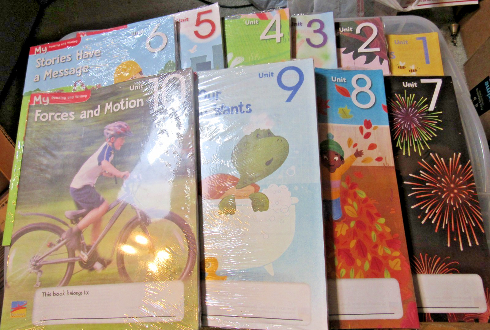 Benchmark My Reading & Writing Units 1-10 Set 5 Student Books New Sealed