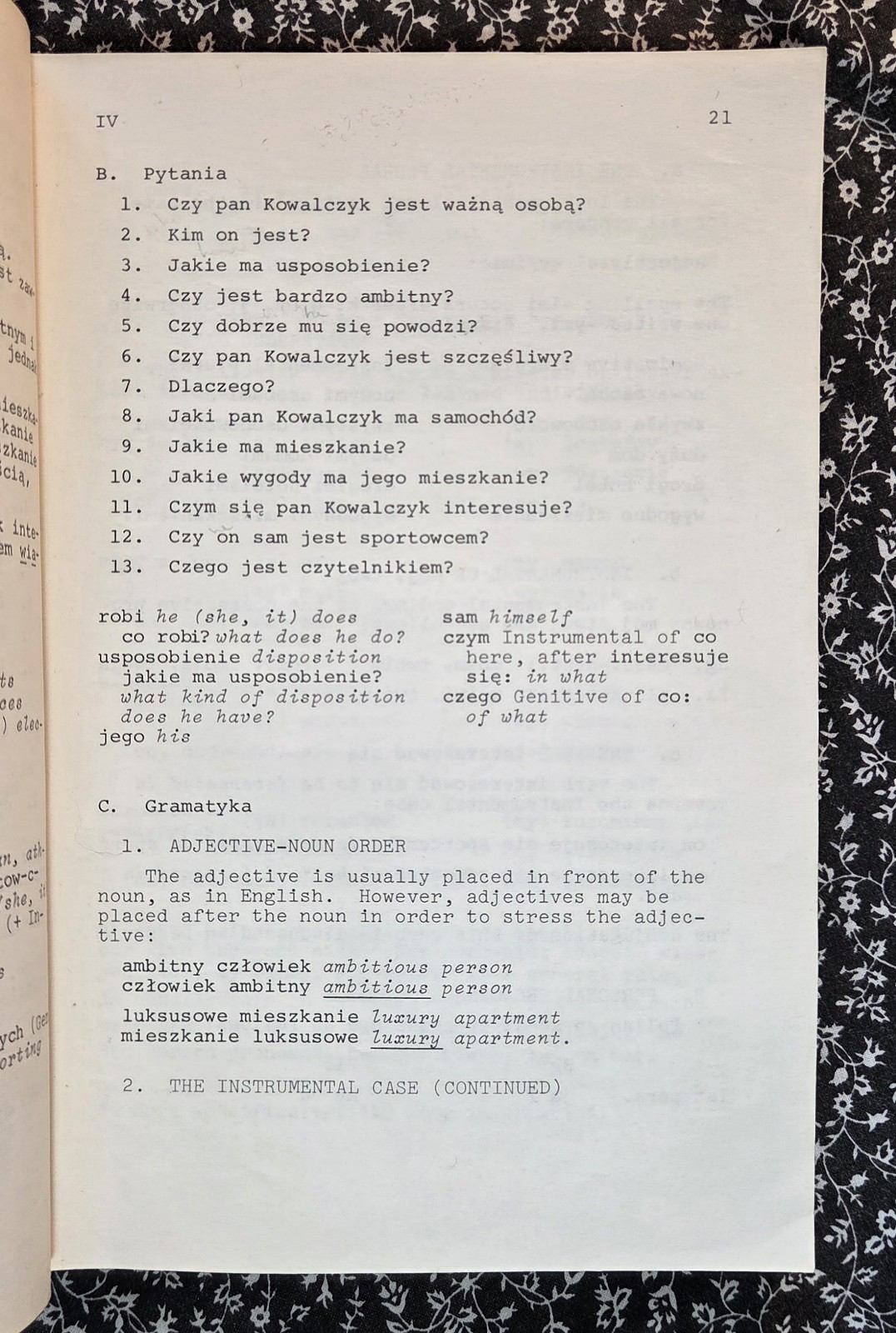 First Year Polish by Oscar E Swan, First Edition, 1981, PB