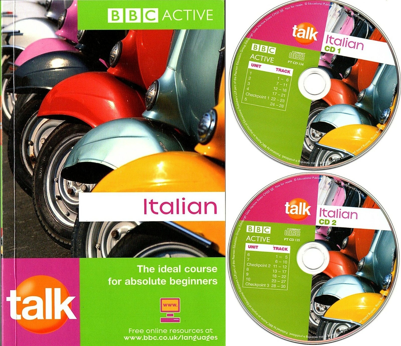 BBC Active Talk Italian Course Book And 2 CD’s Basic Course for Beginners Learn