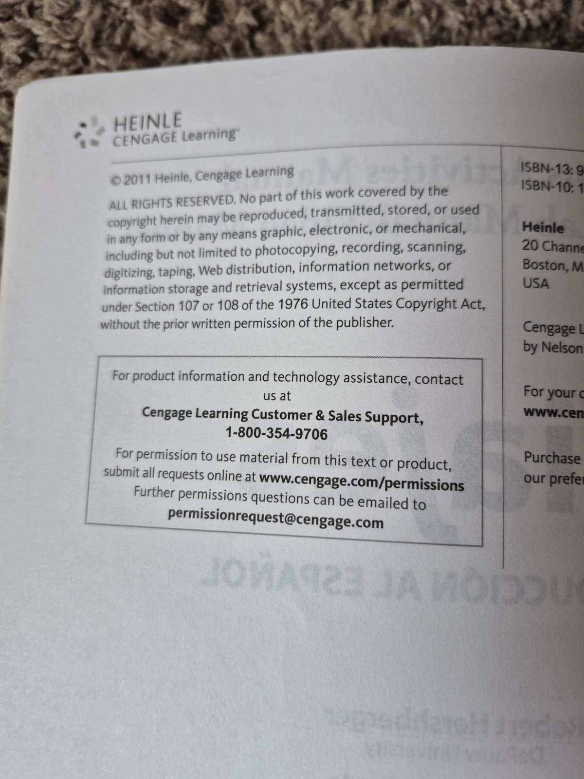 Viajes : Introduccion Al Espanol Student Activities Manual Heinle Cengage 2011