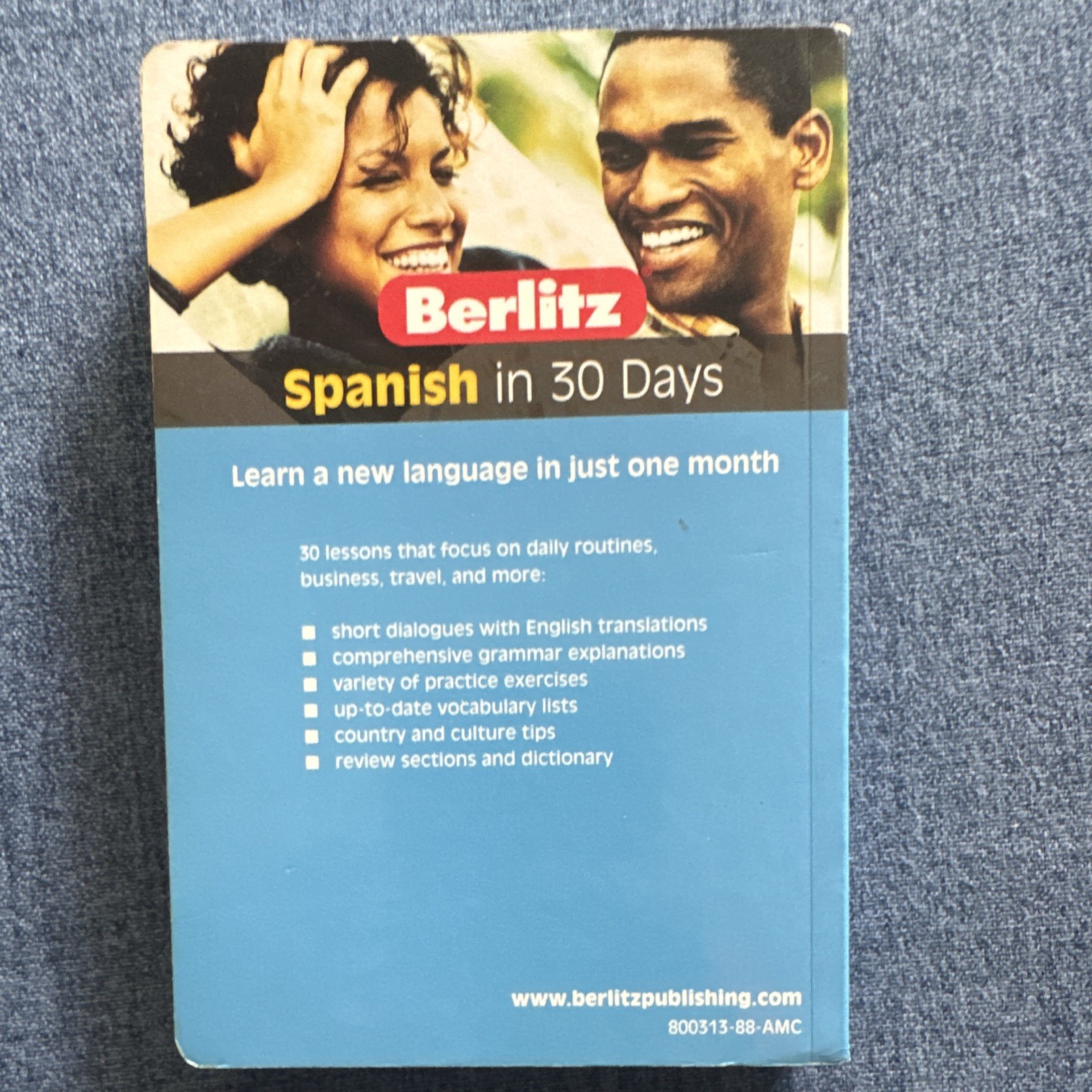 Berlitz Spanish in 30 Days Beginner Language Course Revised Edition 2003 112p