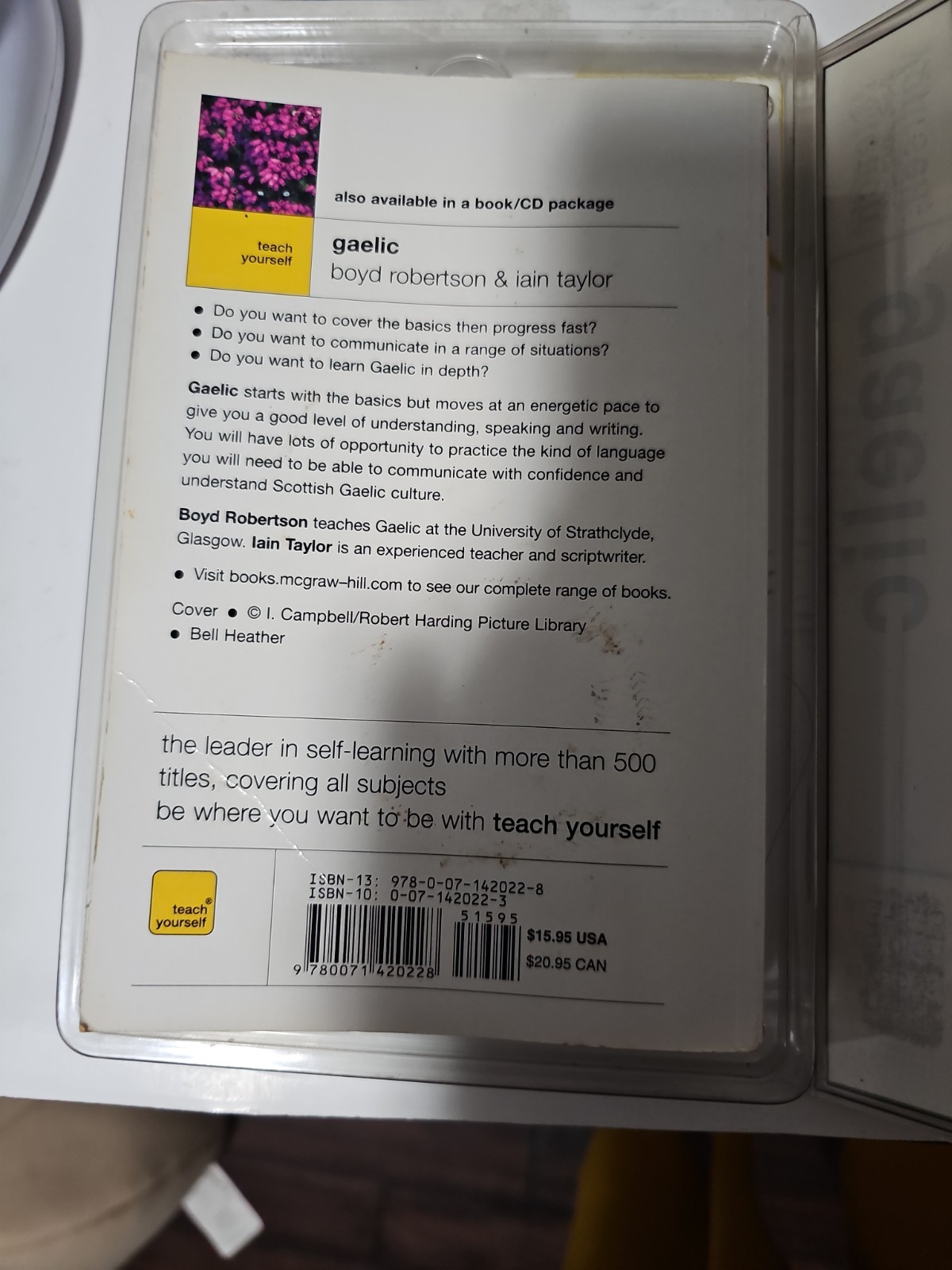 Teach Yourself Scottish Gaelic Book + Audio CDs Complete TESTED No Writing 2003