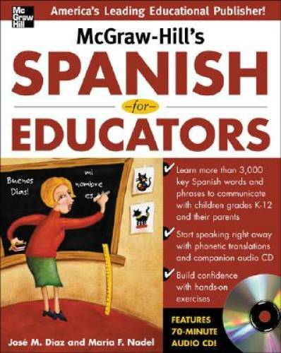 McGraw-Hill’s Spanish for Educators w/Audio CD (NTC Foreign Language) – GOOD