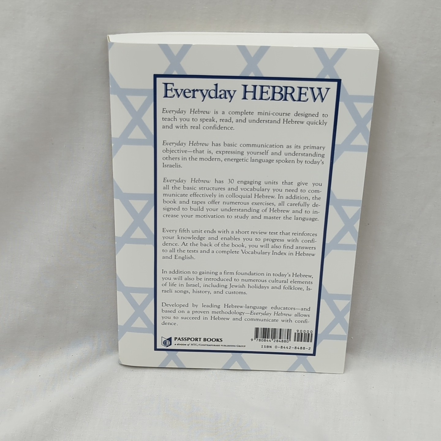 Everyday Hebrew Tirkel, Eliezer Passport Books Book Only for Course