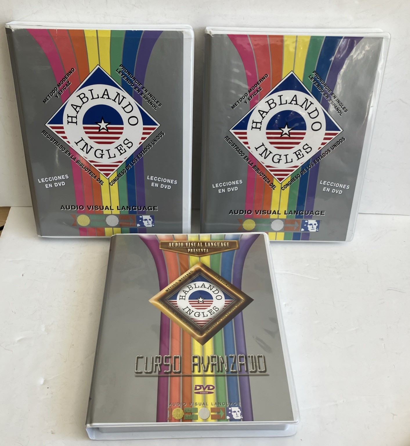 Hablando Ingles 18 DVD Language Course Spanish to English Audio Visual NO Books