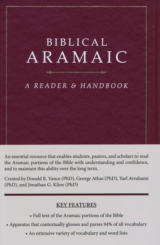 Biblical Aramaic: a Reader and Handbook Word List George Athas Donald R. Vance