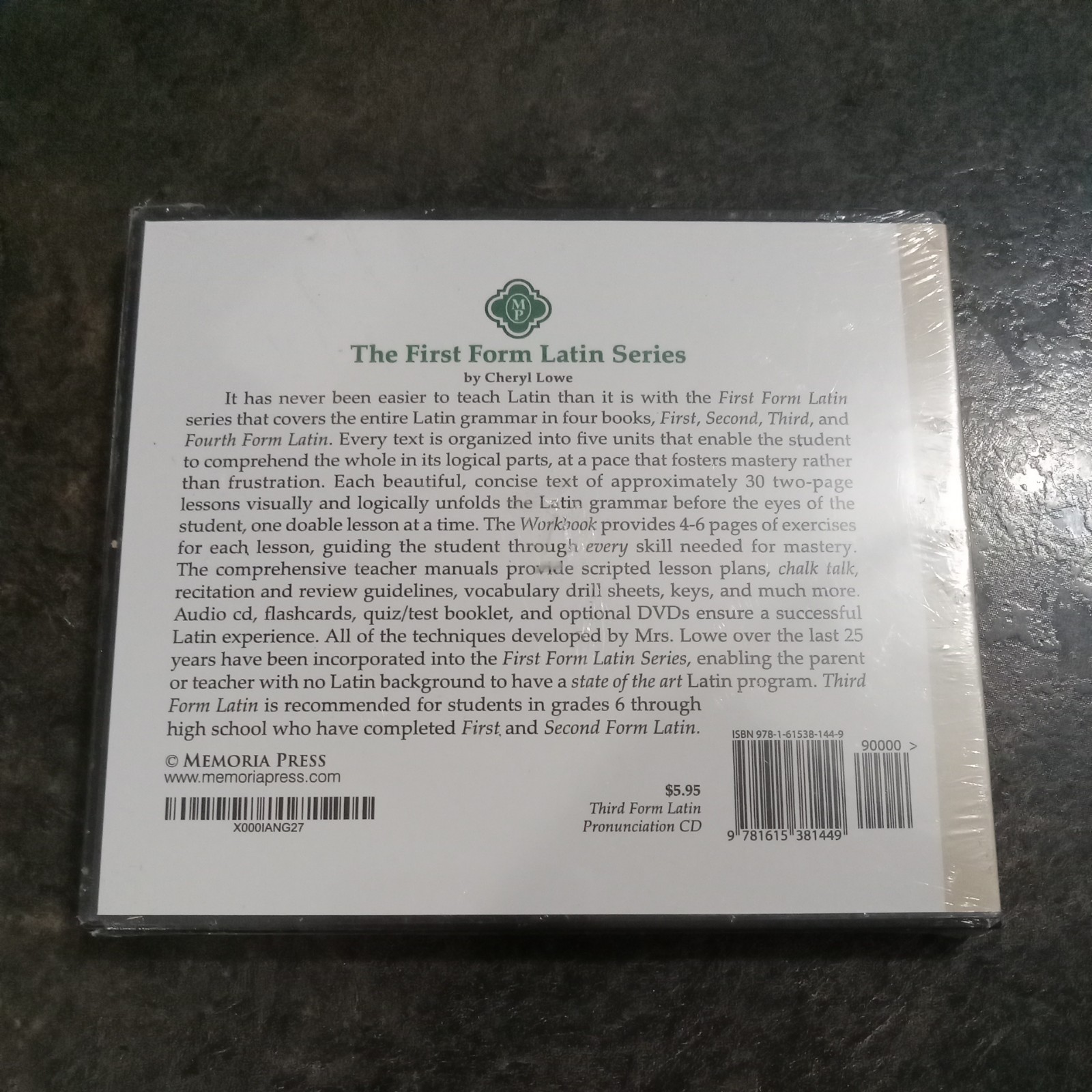 New/sealed Third Form Latin, Pronunciation CD