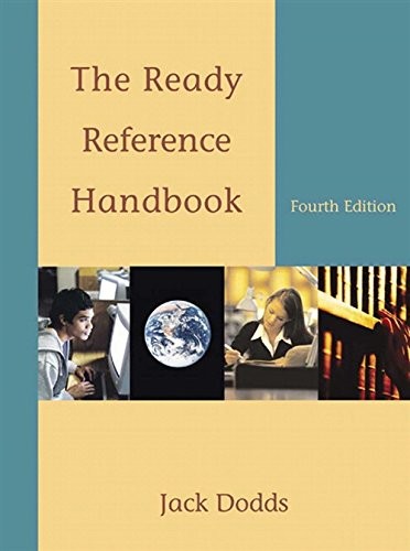THE READY REFERENCE HANDBOOK (WITH 2009 MLA UPDATE CARD) By Jack Dodds **Mint**