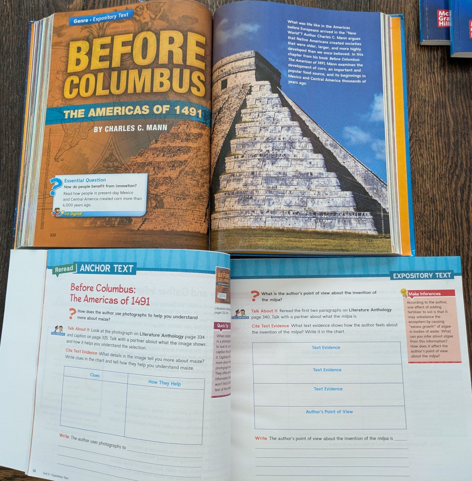 McGraw Hill Wonders 6th Grade Complete Language Arts Social Studies Workbooks