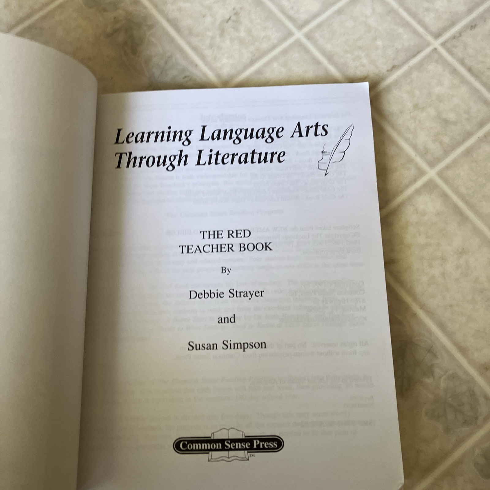 Learning Language Arts Through Literature: The Red Teacher Book – Very Good