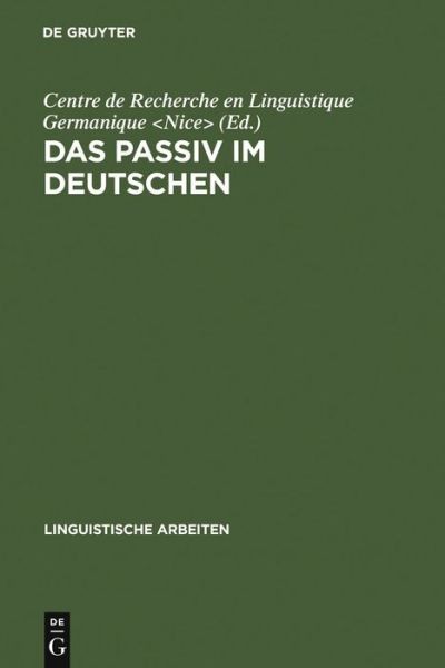 Das Passiv Im Deutschen