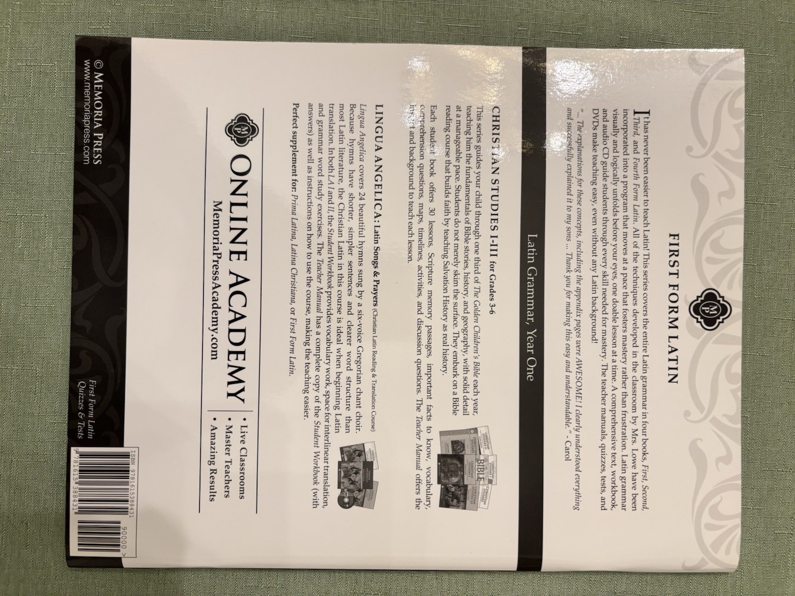 Memoria Press First Form Latin 2nd Ed Set