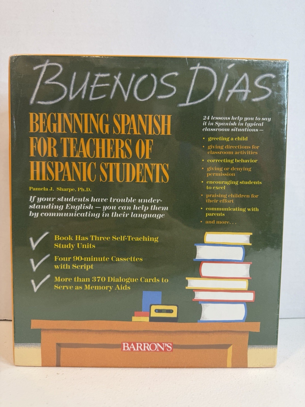 Barron’s Beginning Spanish For Teachers of Hispanic Students Teaching Kit New