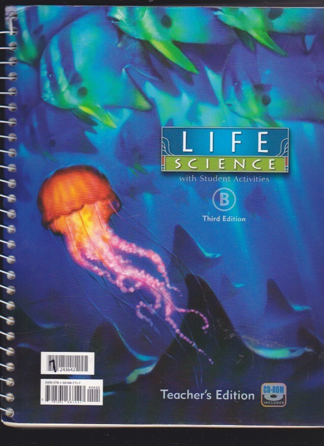 BJU Life Science w/Student Activities B 3d Ed. Teacher’s Edition Spiral bound LN