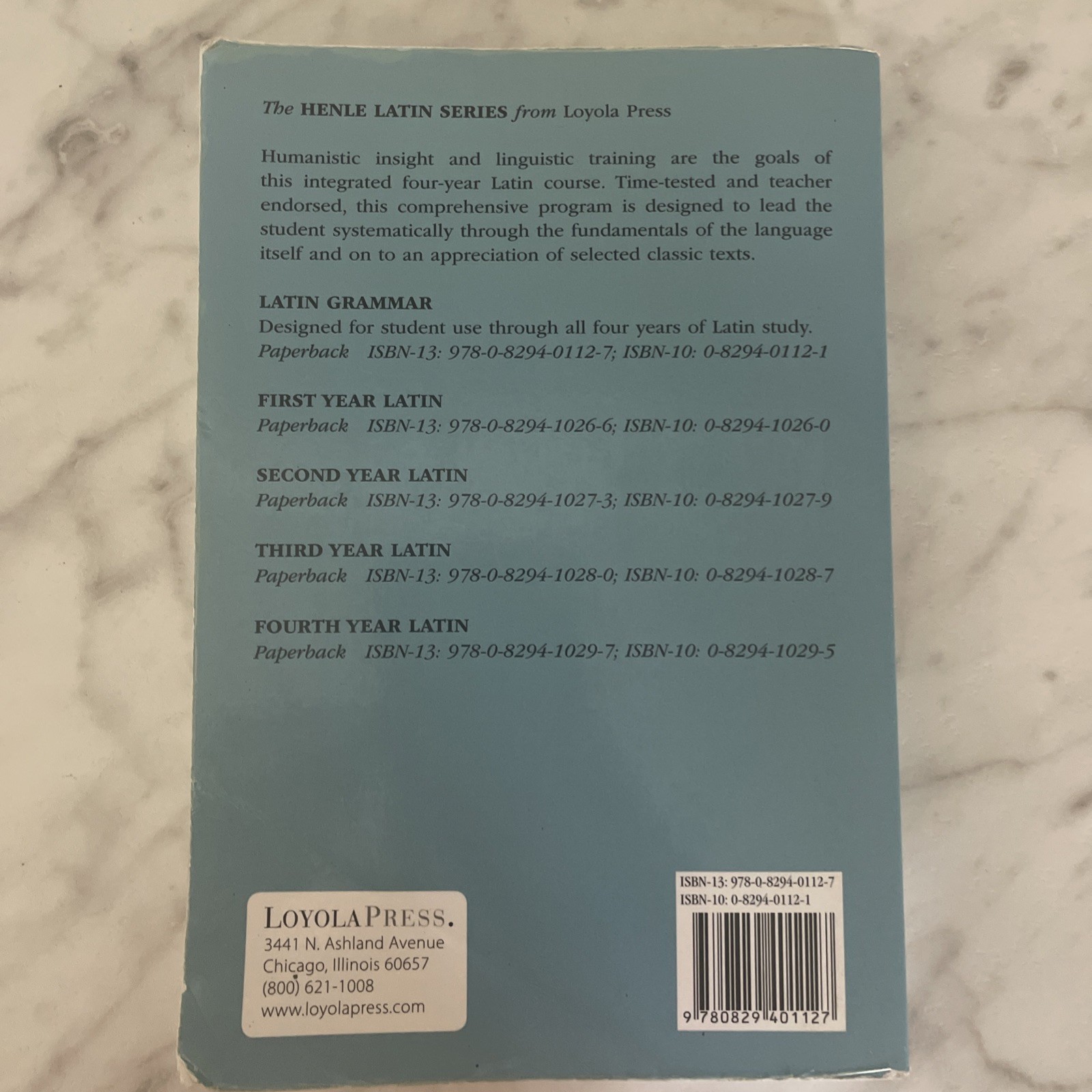 Henle Latin Ser.: Latin Grammar by Robert J. Henle (1980, Trade Paperback)