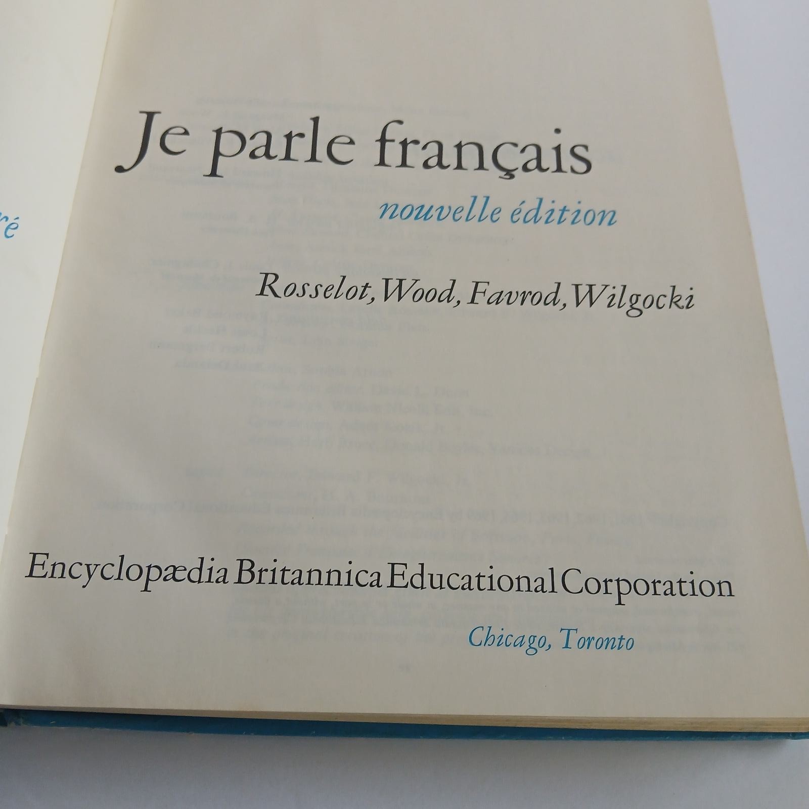 Vintage Je Parle Francais Foreign Language School Book French Language 1969