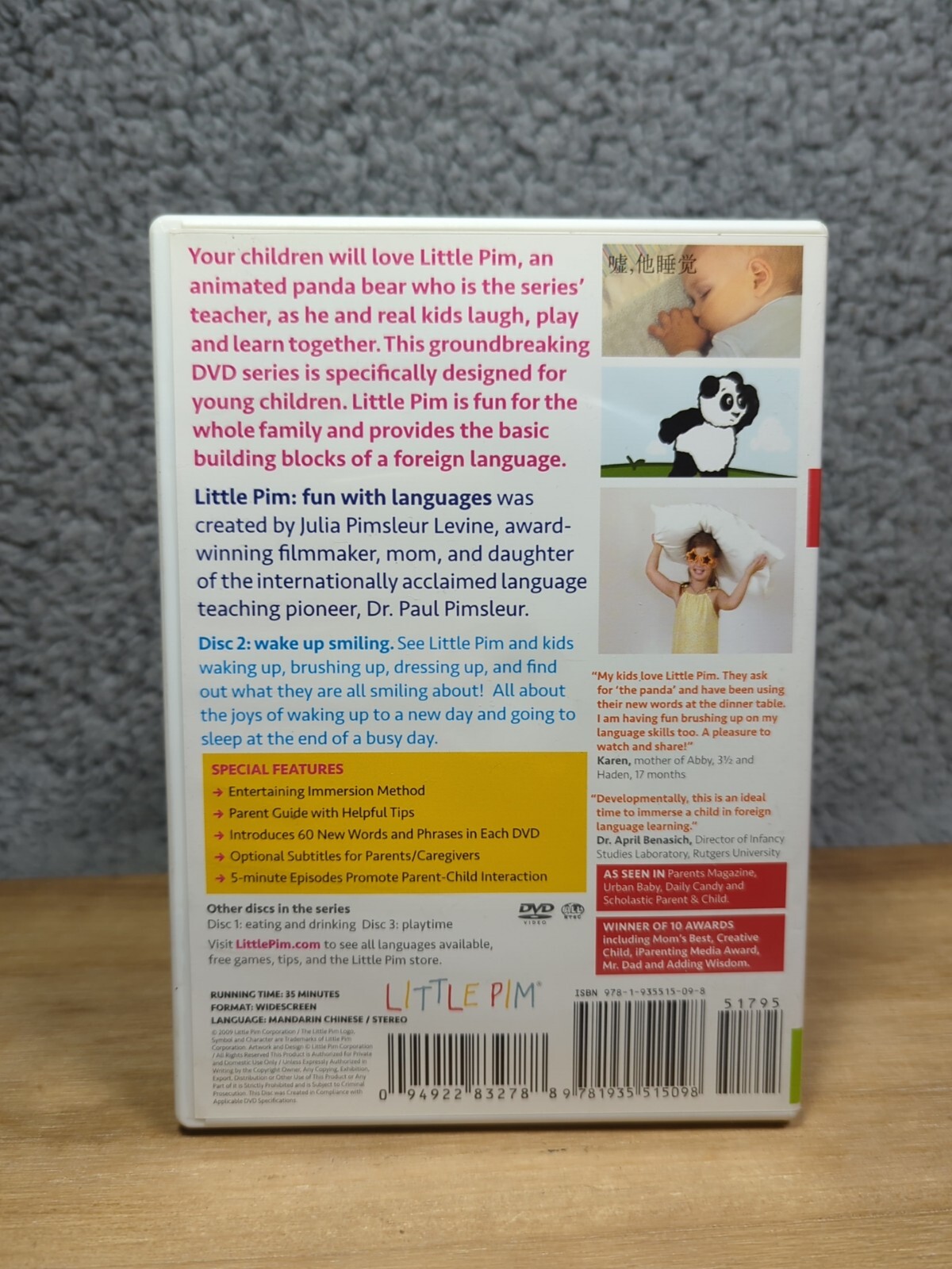 Little Pim Chinese : Wake up Smiling (Disc 2) by Little Pim Co. (2007, DVD)
