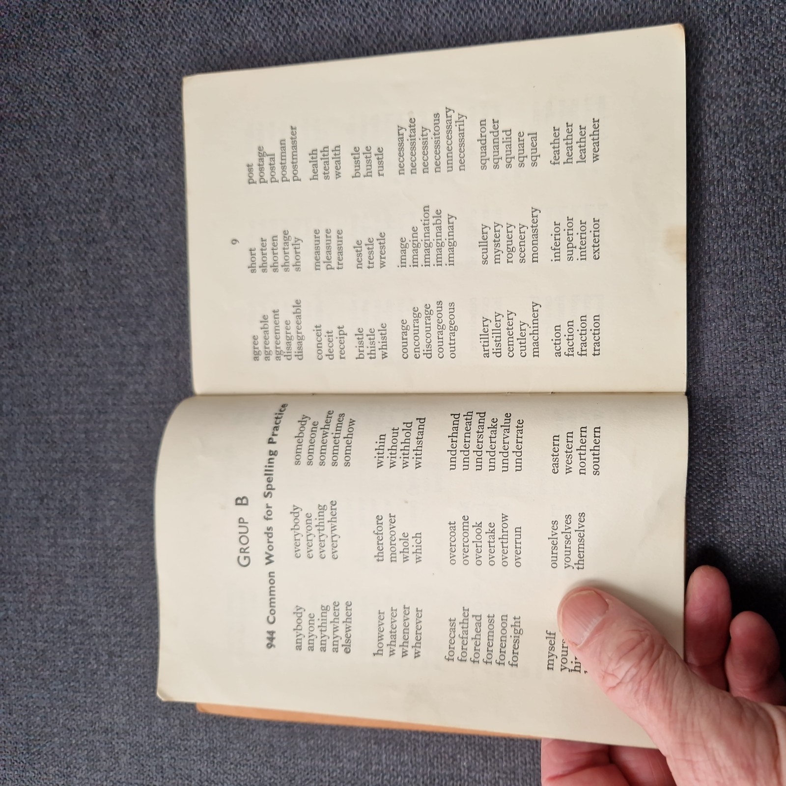 A Spelling List for Seniors – Schonell & Brown – 1961 Vintage Paperback Booklet