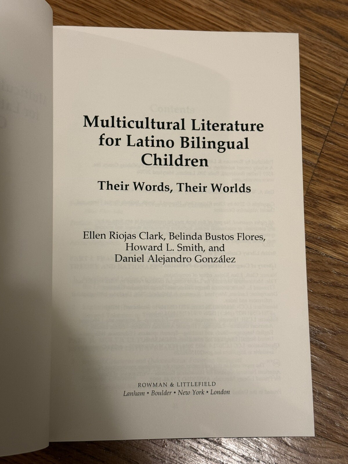 Multicultural Literature for Latino Bilingual Children : Their Words, Their W…