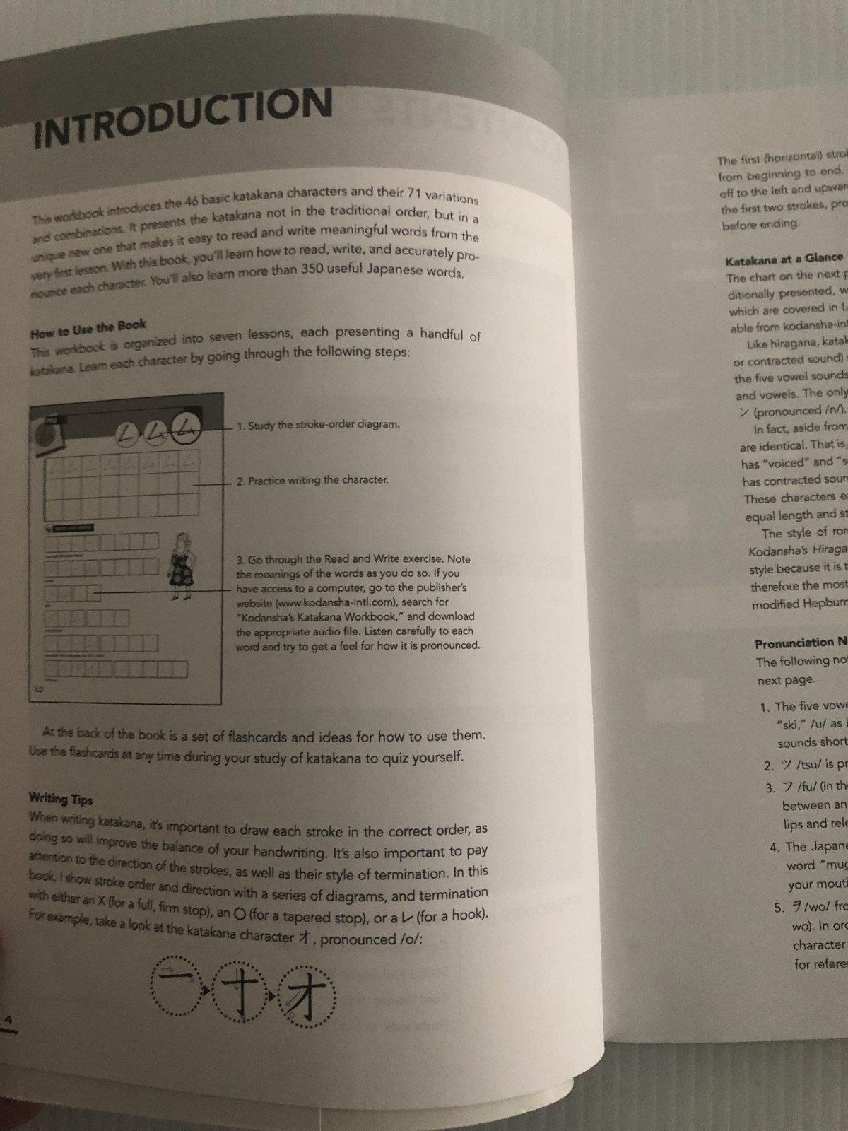 Kodansha Katakana Workbook Japanese Writing Study Guide w/ Flashcards