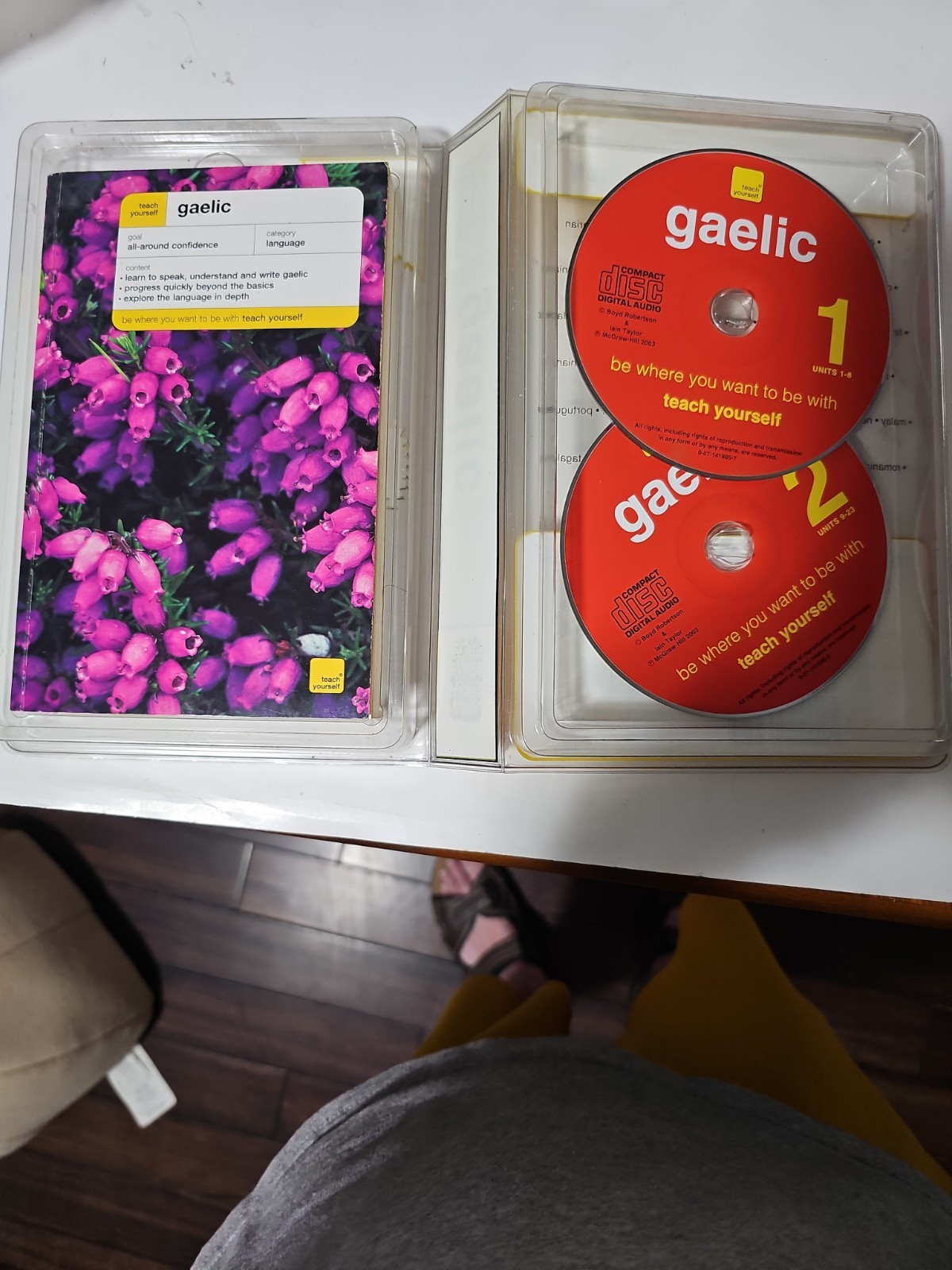 Teach Yourself Scottish Gaelic Book + Audio CDs Complete TESTED No Writing 2003